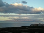 Blick auf La Gomera am frühen Abend bei klarem Wetter